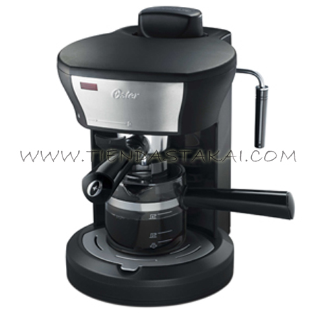 OSTER Cafetera negra express-capuccino