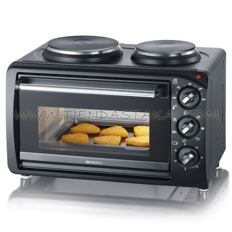 SEVERIN cocina eléctrica 2 hornillas c/horno