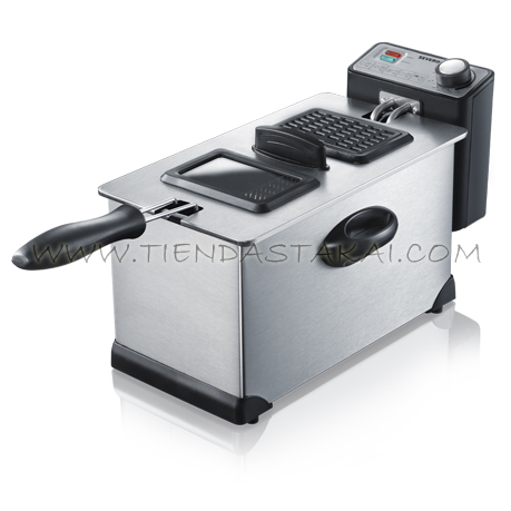 SEVERIN Freidora eléctrica acero inox 3 ltrs.