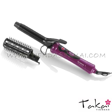 Moldeador de cabello con cepillo