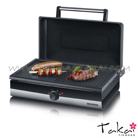 Parrilla eléctrica con tapa