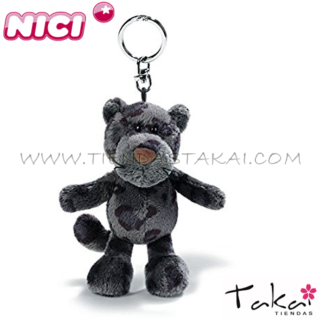 NICI Llavero de peluche de pantera 10cm.