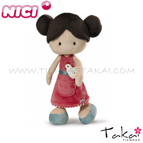 NICI Niña de peluche 30cm.