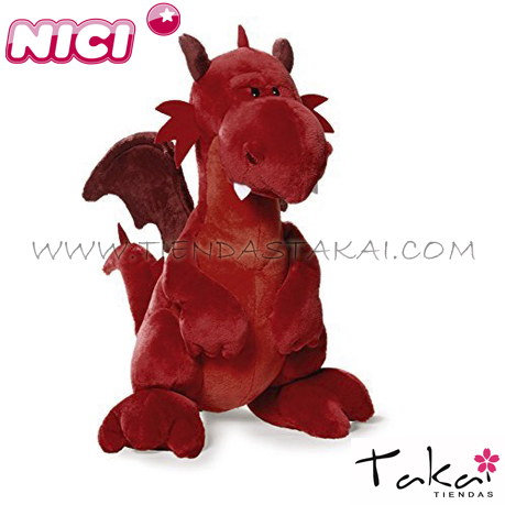 NICI Dragoncito rojo de 30cm.