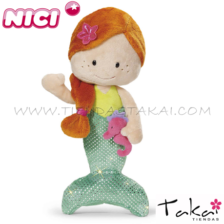 NICI Niña Sirena de peluche 30cm.
