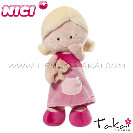 NICI Muñeca de peluche rubia